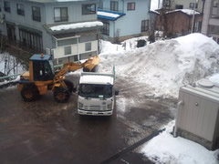今年度初の排雪作業