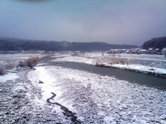 うっすら雪景色